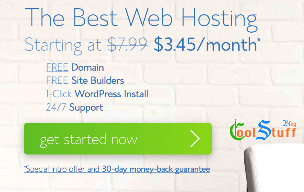 Bluehost shared hosting special offer 2016