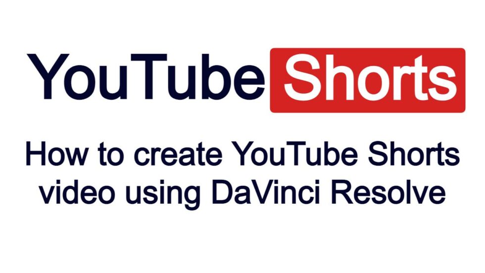 How to create YouTube Shorts videos #Shorts, DaVinci Resolve - Cool