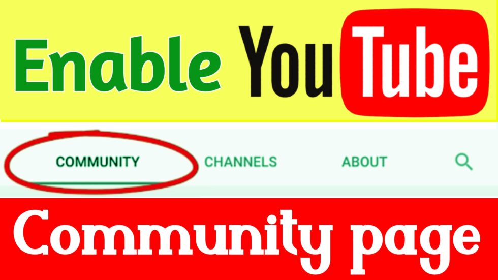 How To Enable YouTube Community Tab | Enable Your YouTube Channel ...