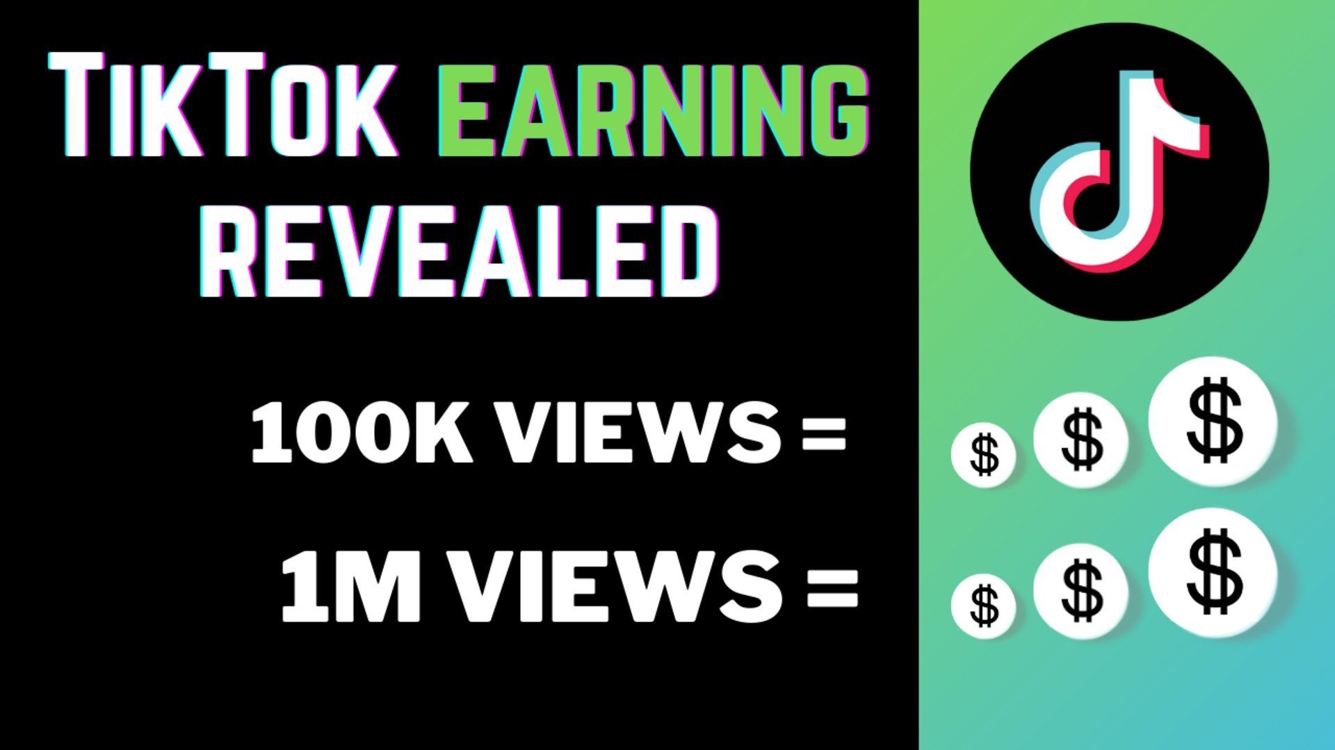 tik tok views to money